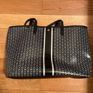 Tory Burch Gemini Link Coated Canvas Tote